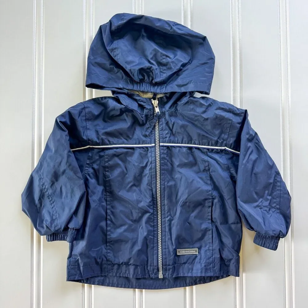 Vintage Oshkosh Toddler Boys Rain Jacket / Windbreaker